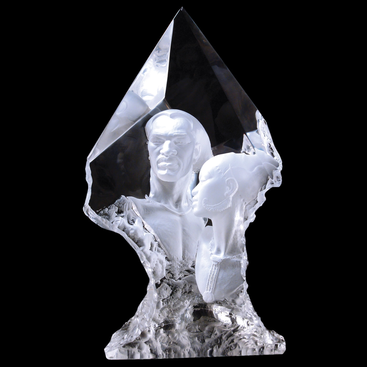 Remembering  Romance African American Couple Sculpture by Thomas Blackshear