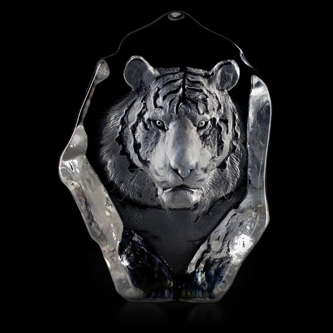 Wildlife Tiger Crystal Sculpture