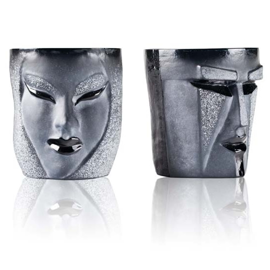 Electra Kubik Tumbler Whiskey Shot Glass From The MASQ Tableware Collection Set of 2