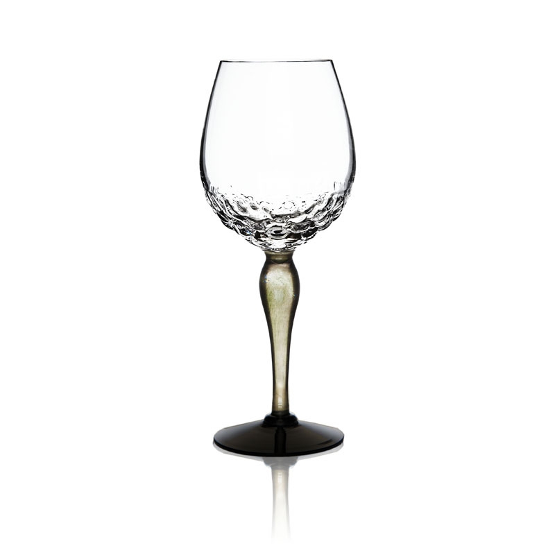 Into the Woods White Wine Glass Mouth Blown Crystal