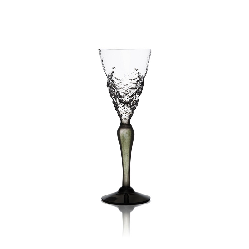 Into the Woods Schnaps Glass Mouth Blown Crystal
