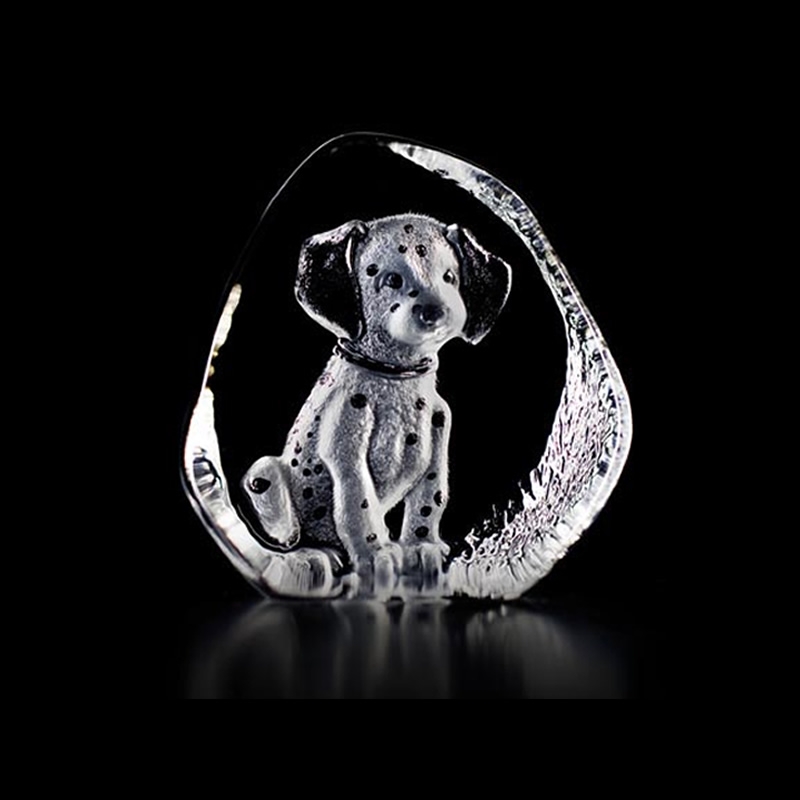 Dalmatian Puppy Dog Crystal Figurine