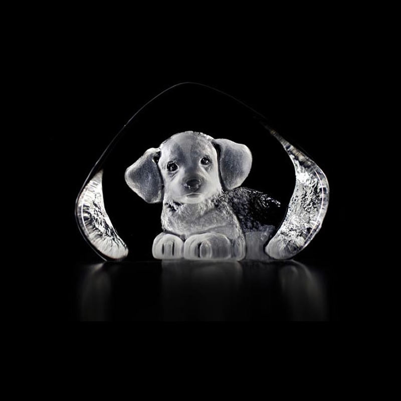 Harrier Puppy Dog Crystal Figurine