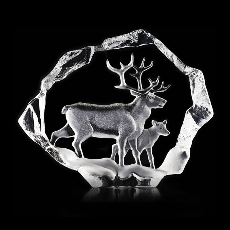Crystal Reindeer Sculpture Limited Edition