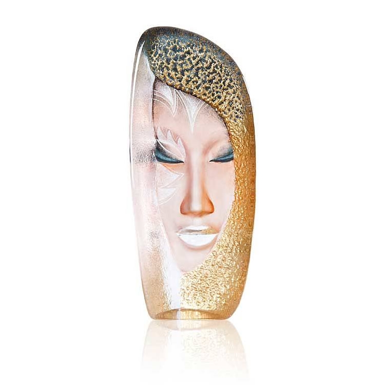 MASQ Mystiqua Female Crystal Modern Face Sculpture Large