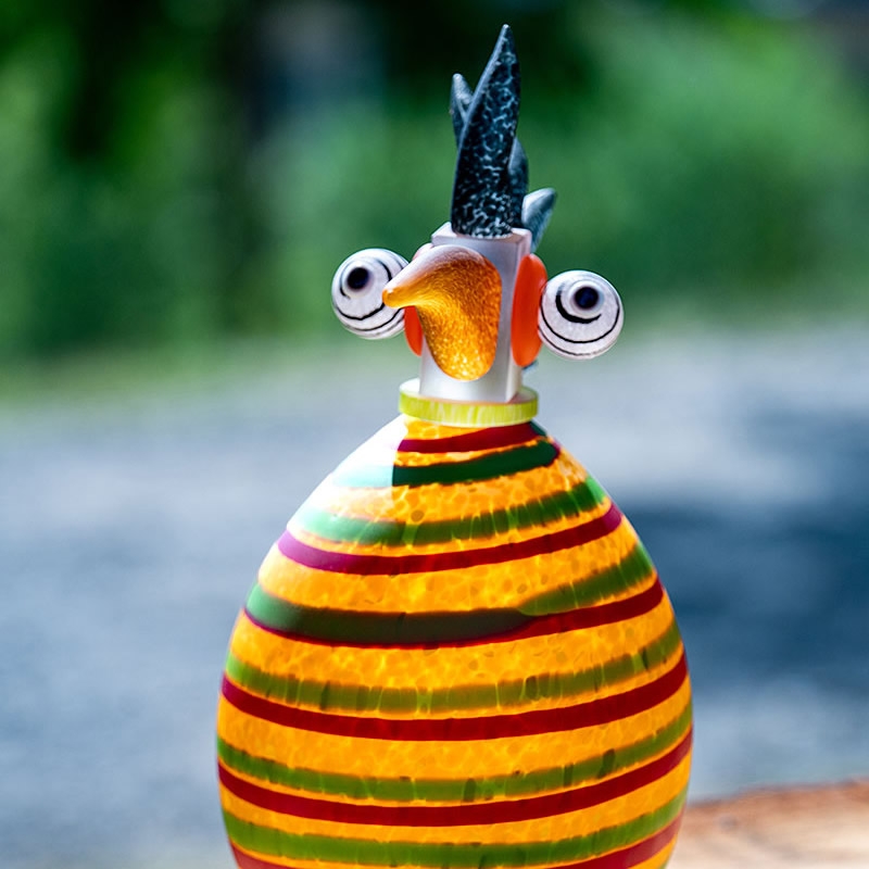 Bob Weird Birds Glass Sculpture