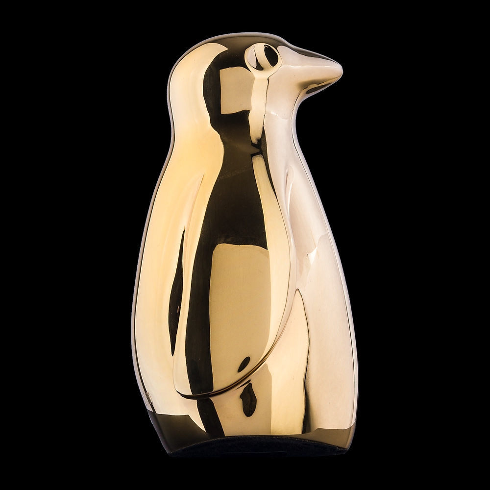 Totolli Gold Penguin Sculpture