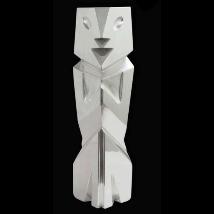 Tall Mezcala Silver Sculpture