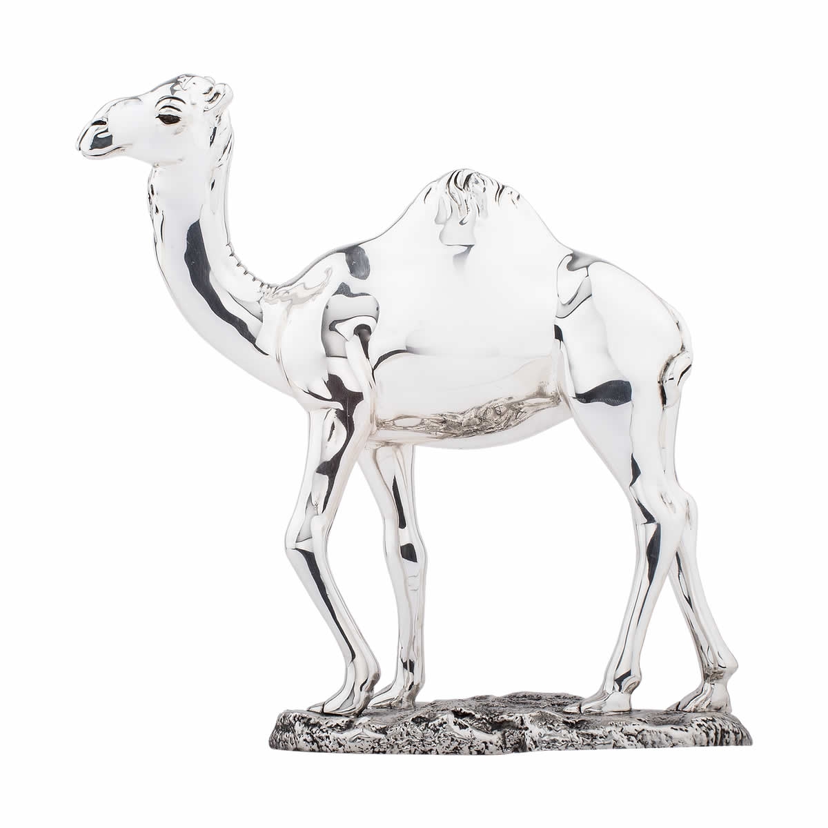 Silver Camel Sculpture