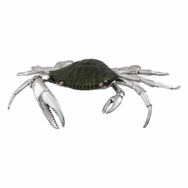 Silver Crab Sculpture