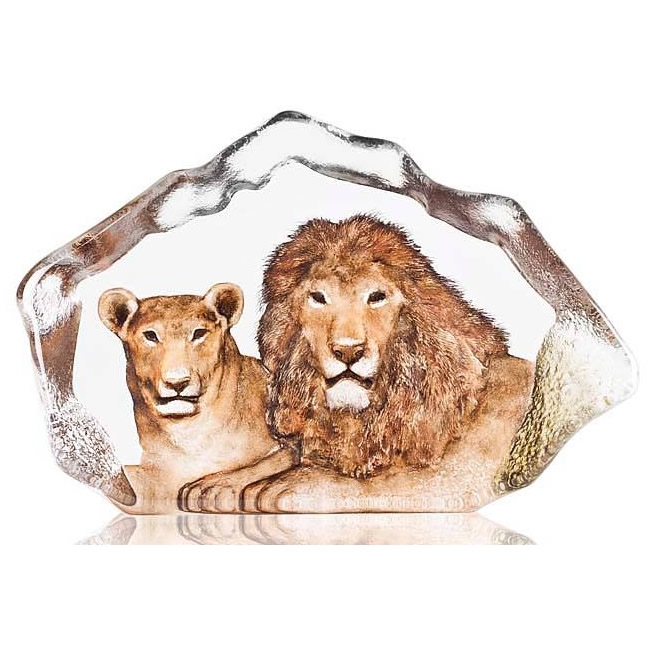 Lions Crystal Sculpture Limited Edition 