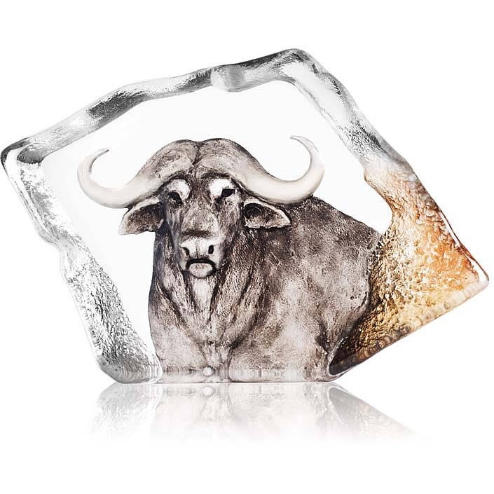 African Water Buffalo Crystal Sculpture Limited Edition 