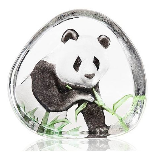 Panda Bear Crystal Sculpture 