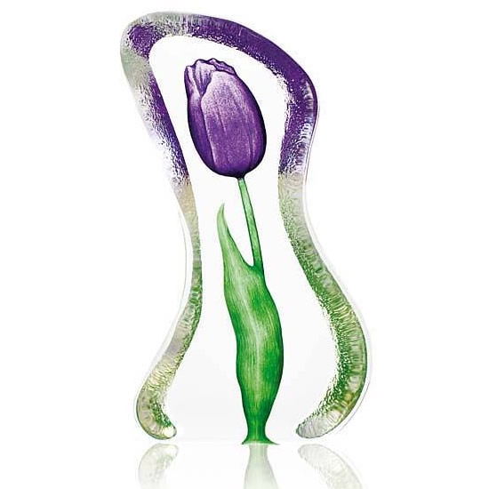 Tulip Crystal Sculpture Purple Small 