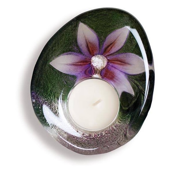 Delight Flower Votive Candleholder Purple
