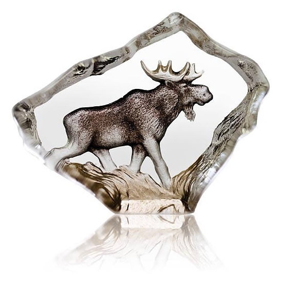 Moose Crystal Sculpture Mini