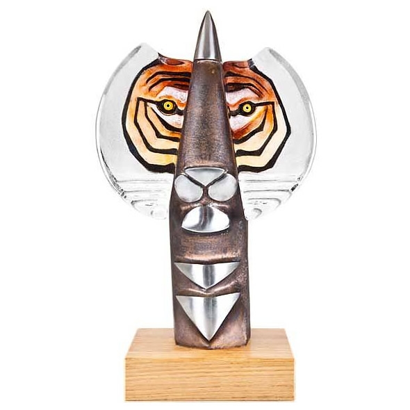 Hunter Tiger Sculpture by Mats Jonasson Limited Edition