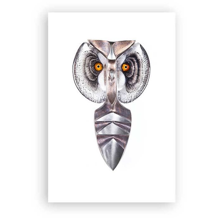 Strix Owl Wall Sculpture by Mats Jonasson Limited Edition 