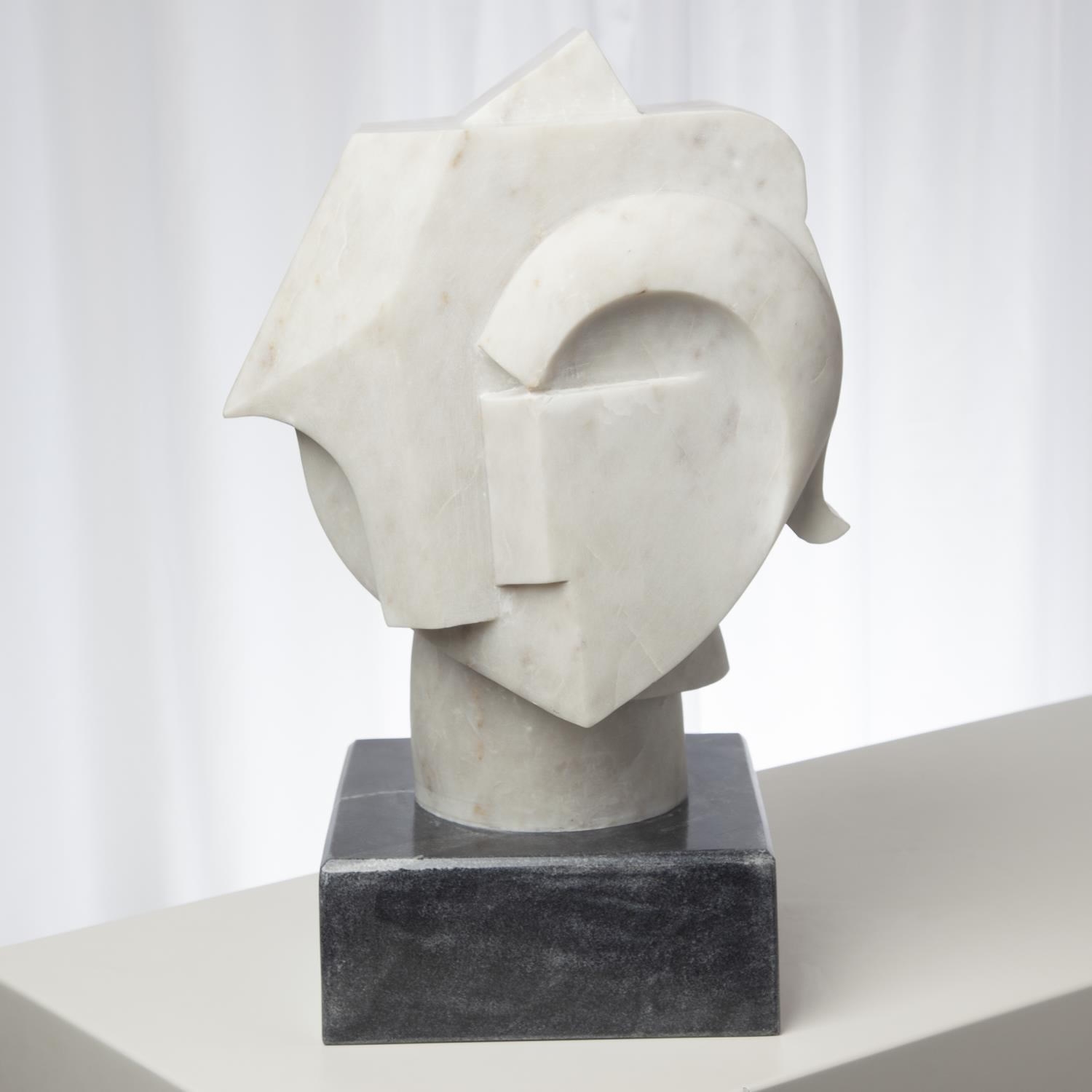 Abstract Bust In Marble