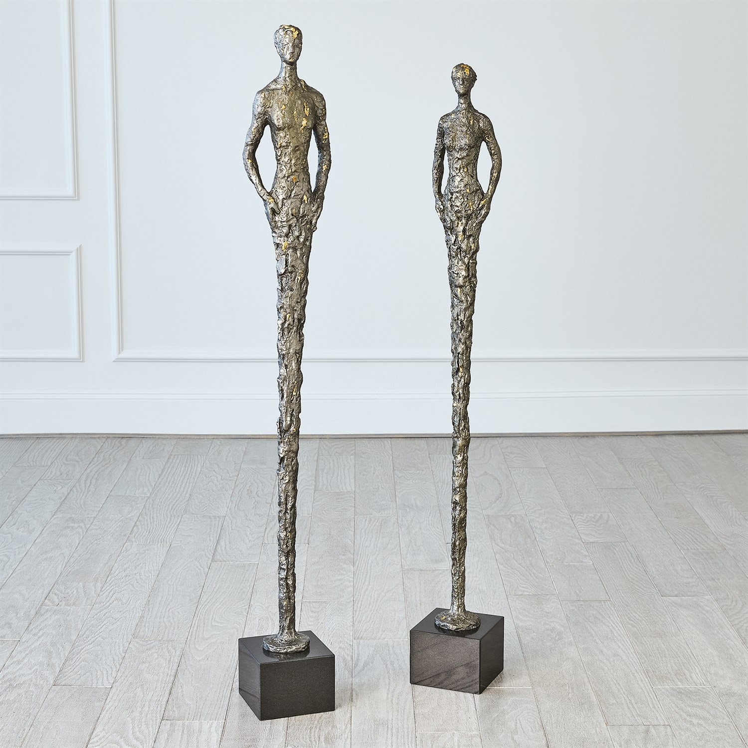 Stretch Man and Woman Sculpture Set