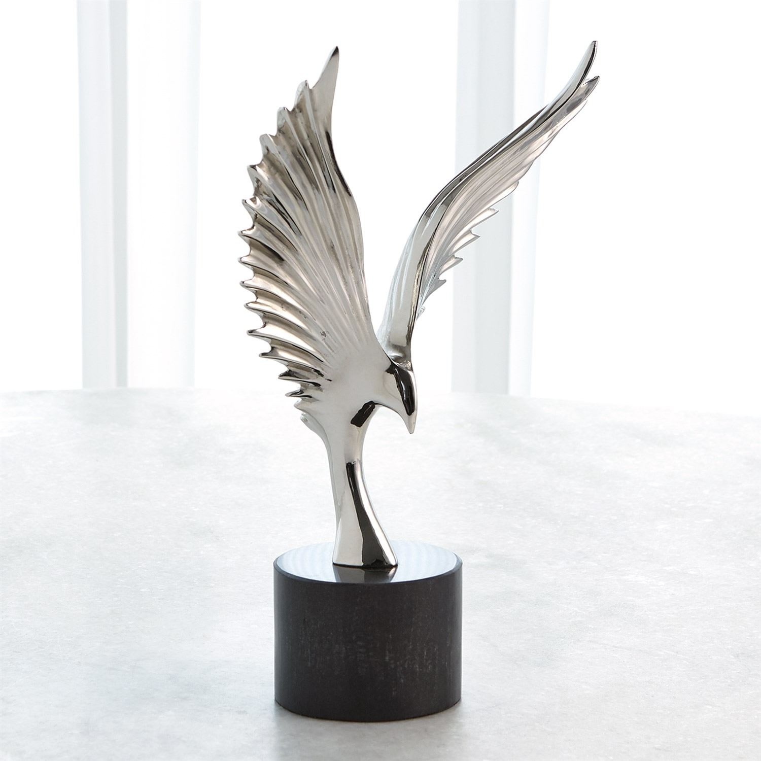Soaring Eagle Contemporary Sculpture Nickel