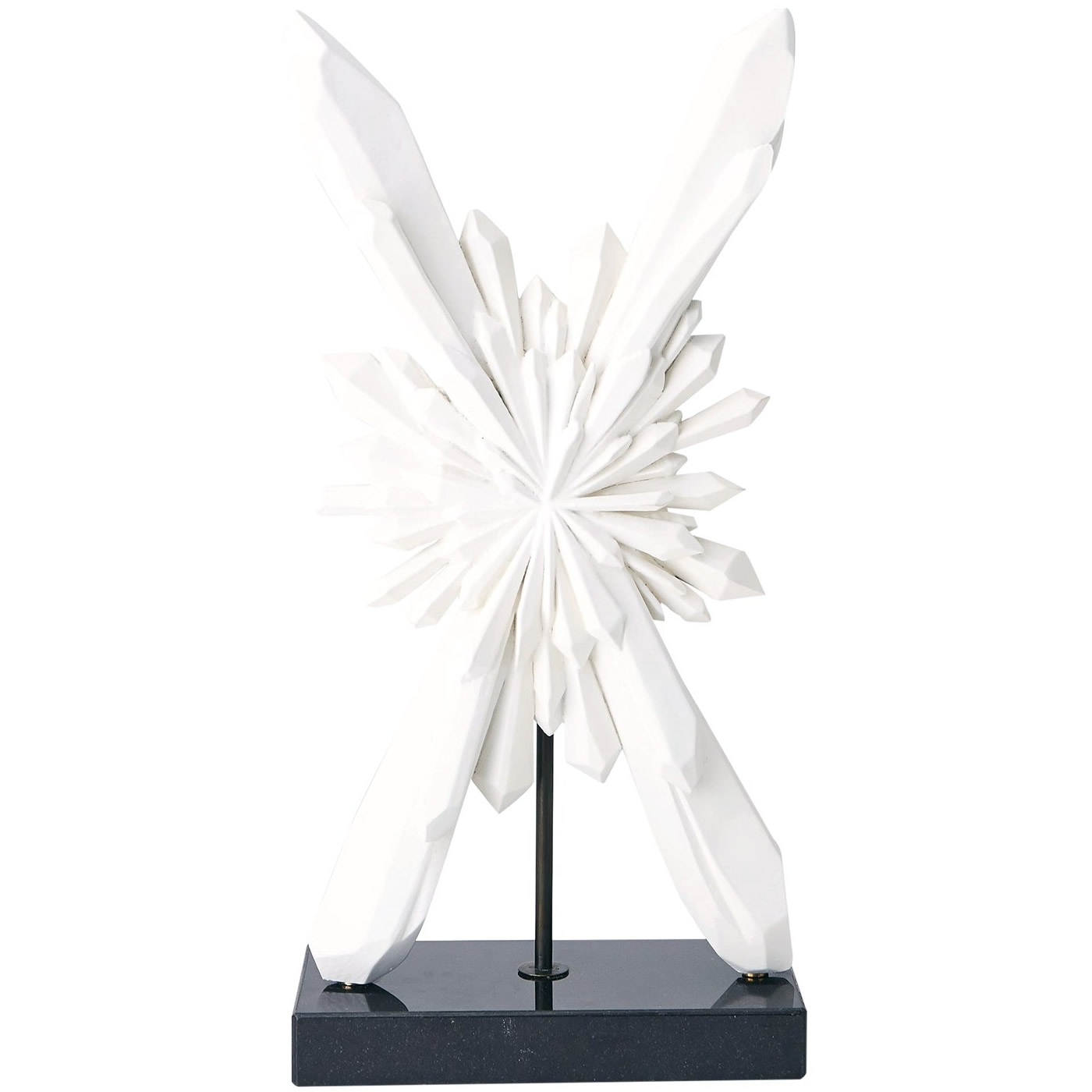 Faceted X Sculpture White