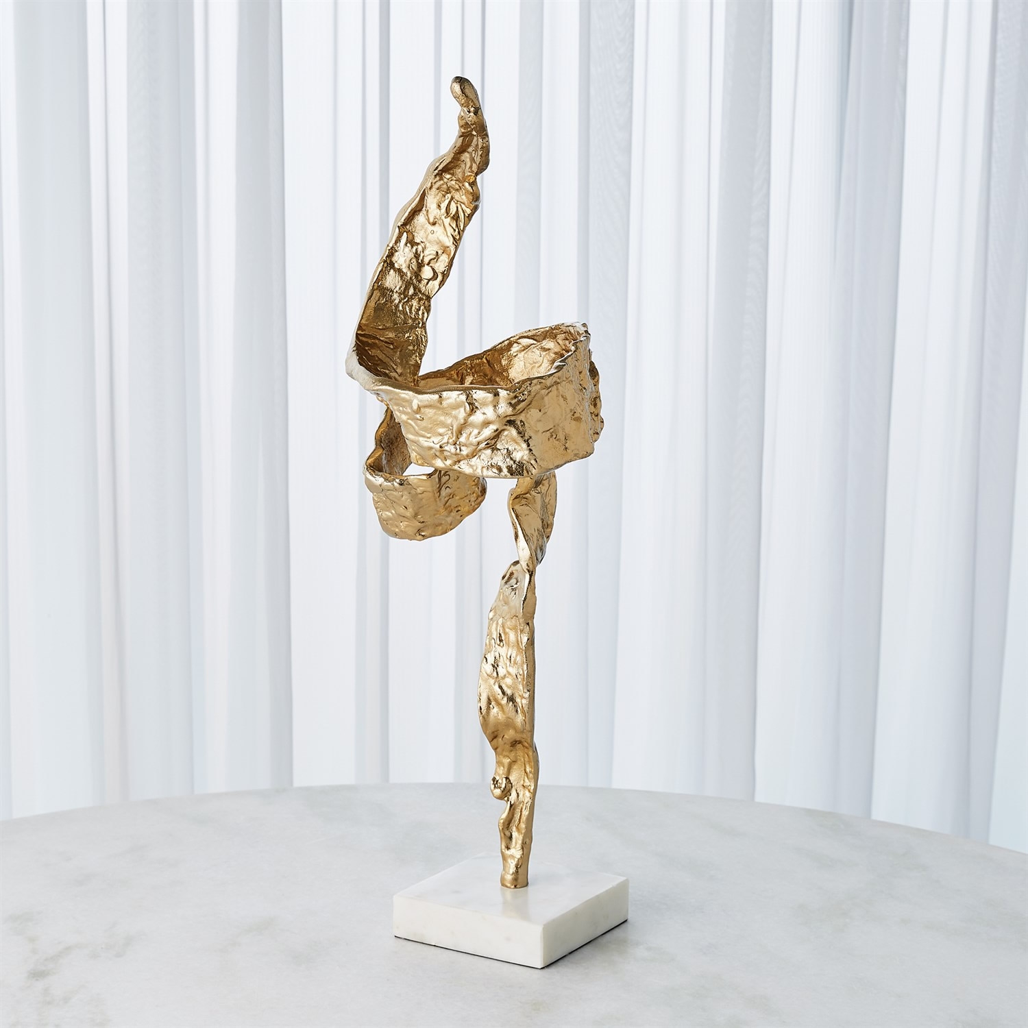 Twist Sculpture Brass