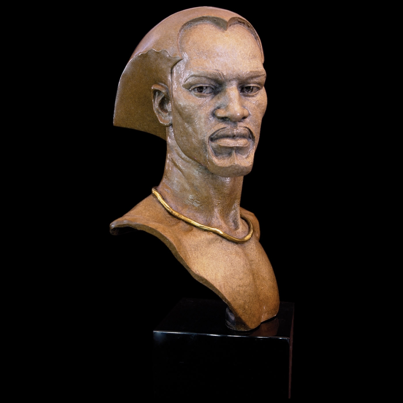 Remembering African American Male Bust Sculpture by Thomas Blackshear