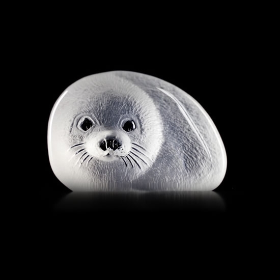 Crystal Baby Seal Figurine 