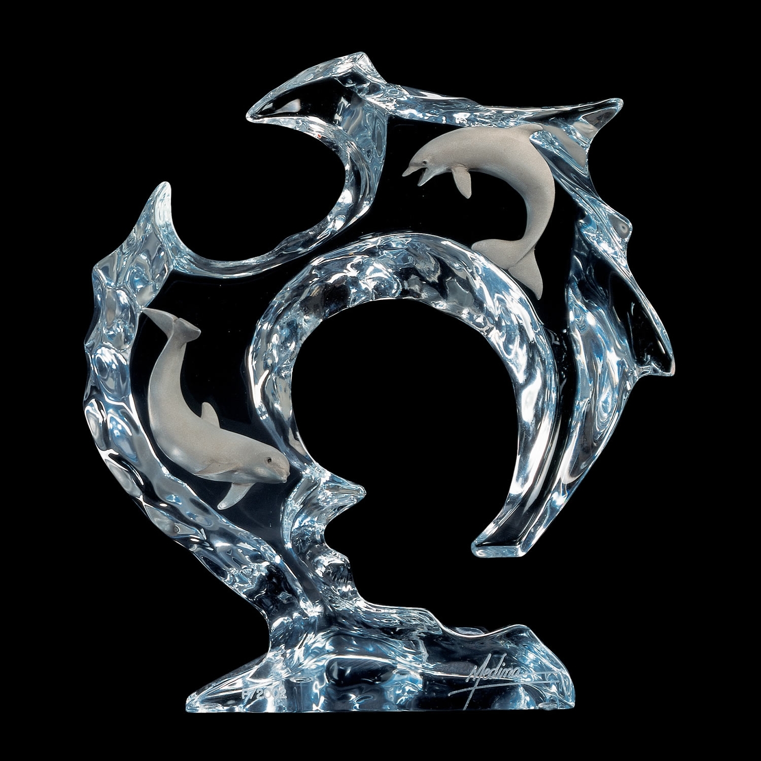 Flow Dolphin Sculpture by Dan Medina
