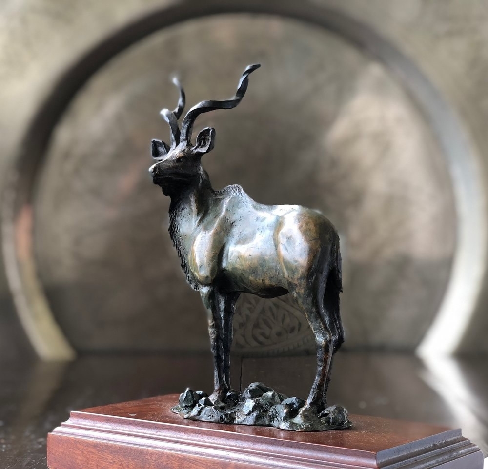 Kudu Antelope Bronze Sculpture