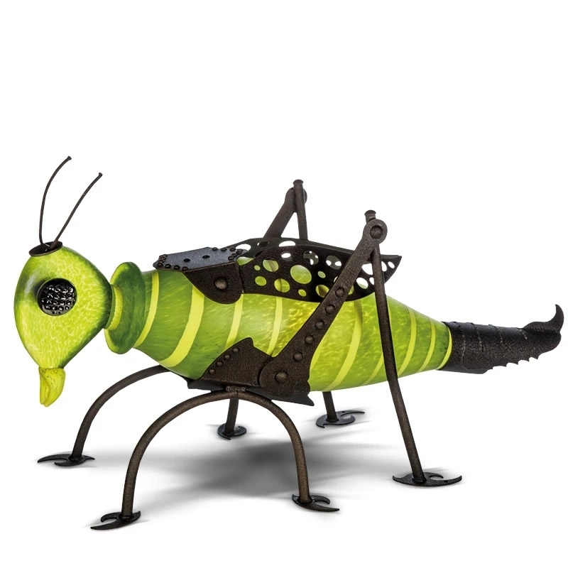 Jumper Grasshopper Glass Sculpture