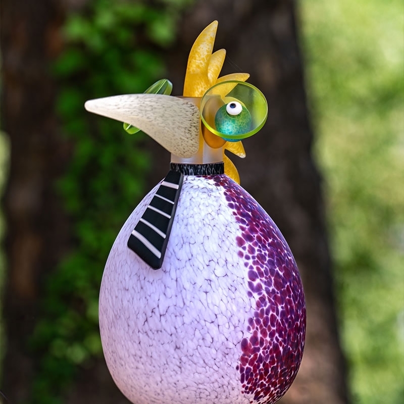 Andy Weird Birds Glass Sculpture