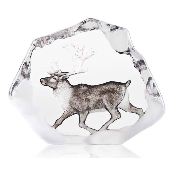 Reindeer Crystal Sculpture 