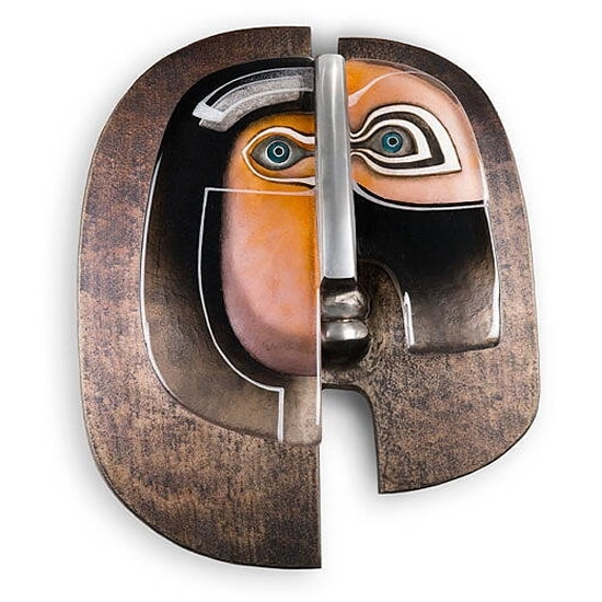 En Face Wall Sculpture by Mats Jonasson Limited Edition 