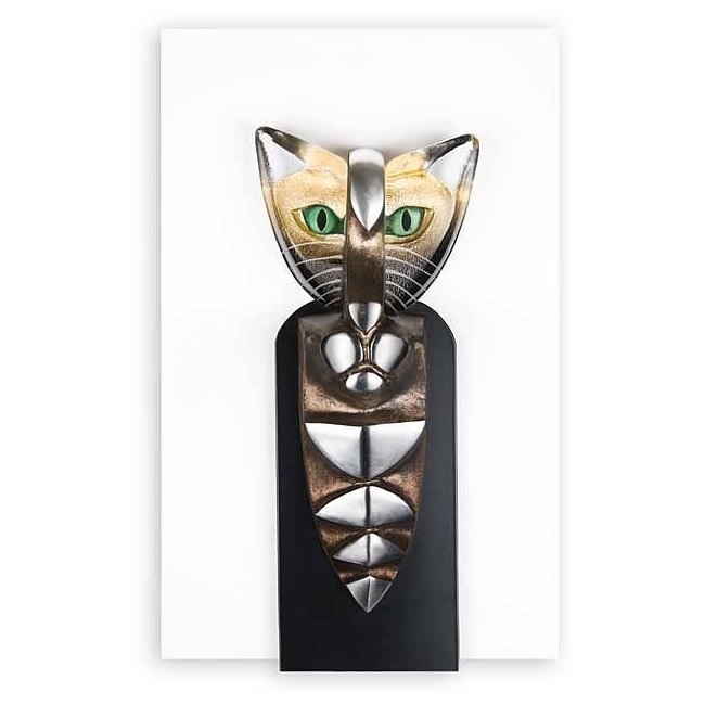 Cat Wall Sculpture by Mats Jonasson Limited Edition Aristocrat