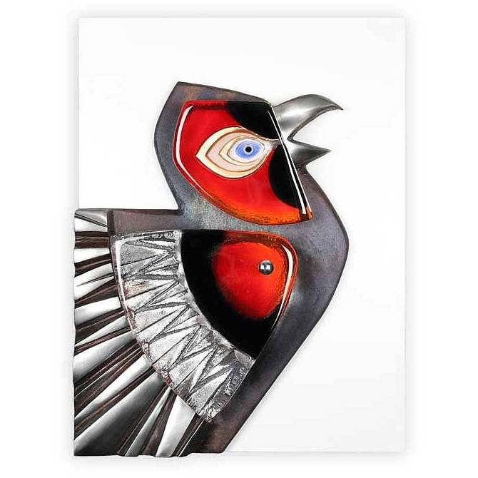 Crax Wall Sculpture by Mats Jonasson Limited Edition Rooster