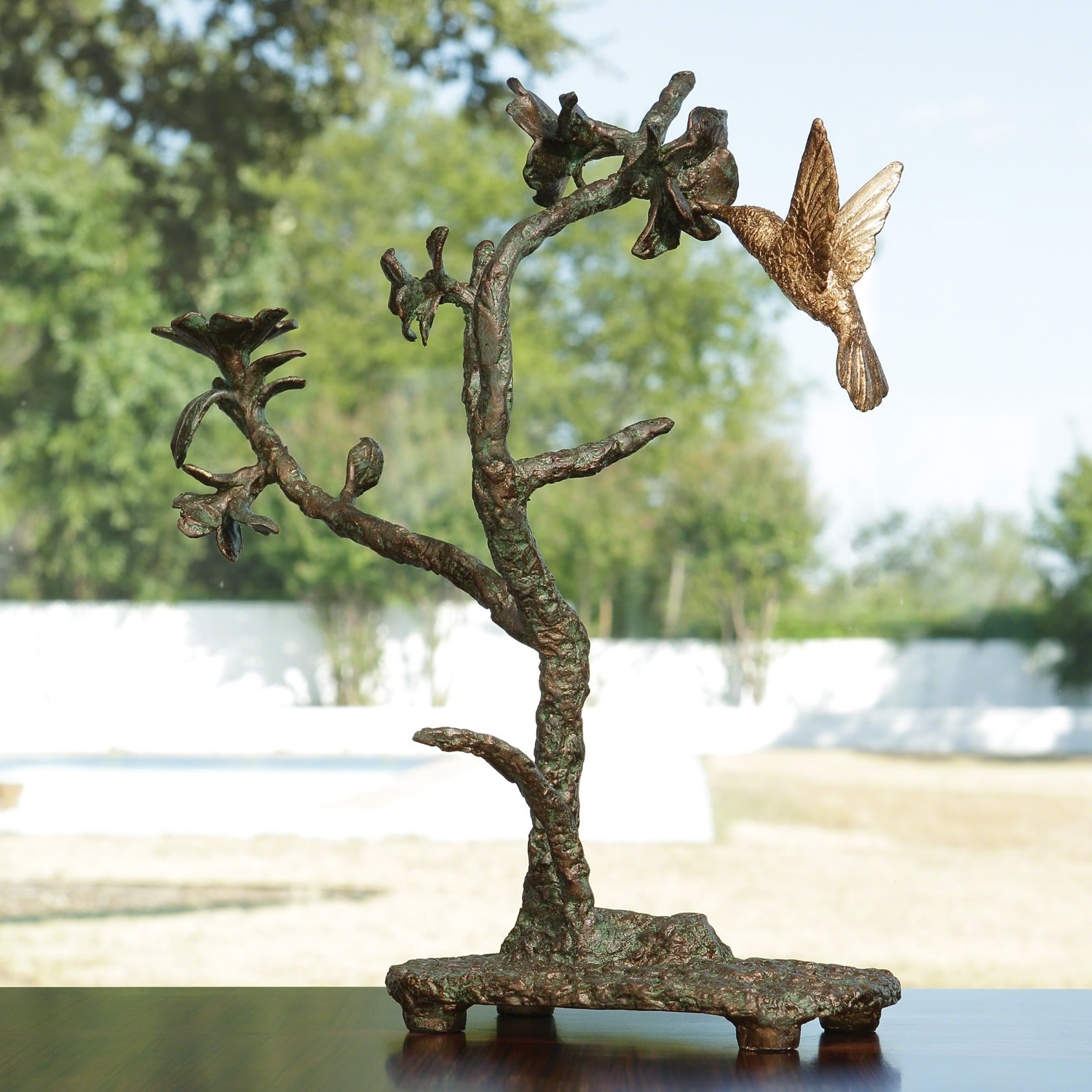 Love Birds Sculpture-Brass
