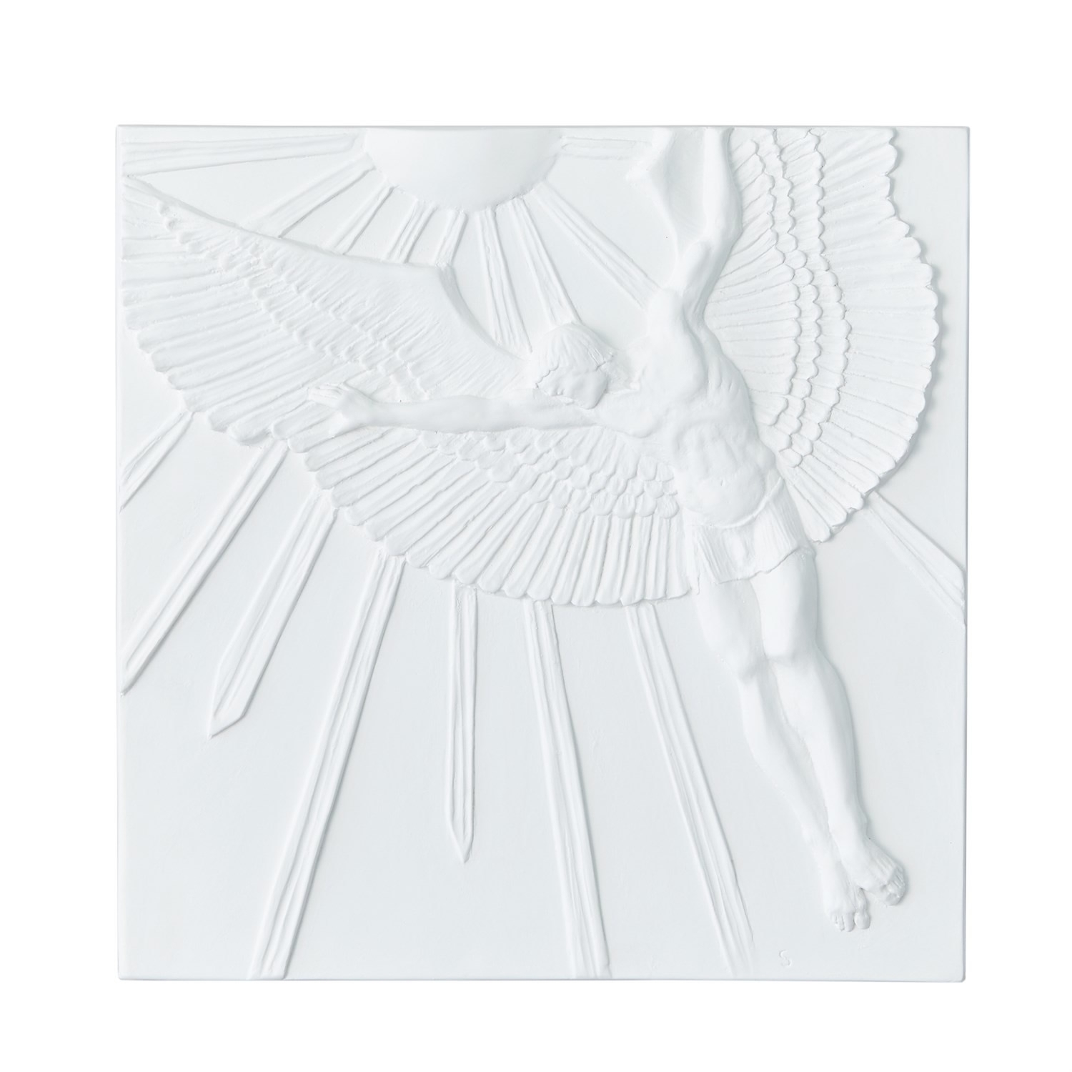 Winged Plaster Wall Panel